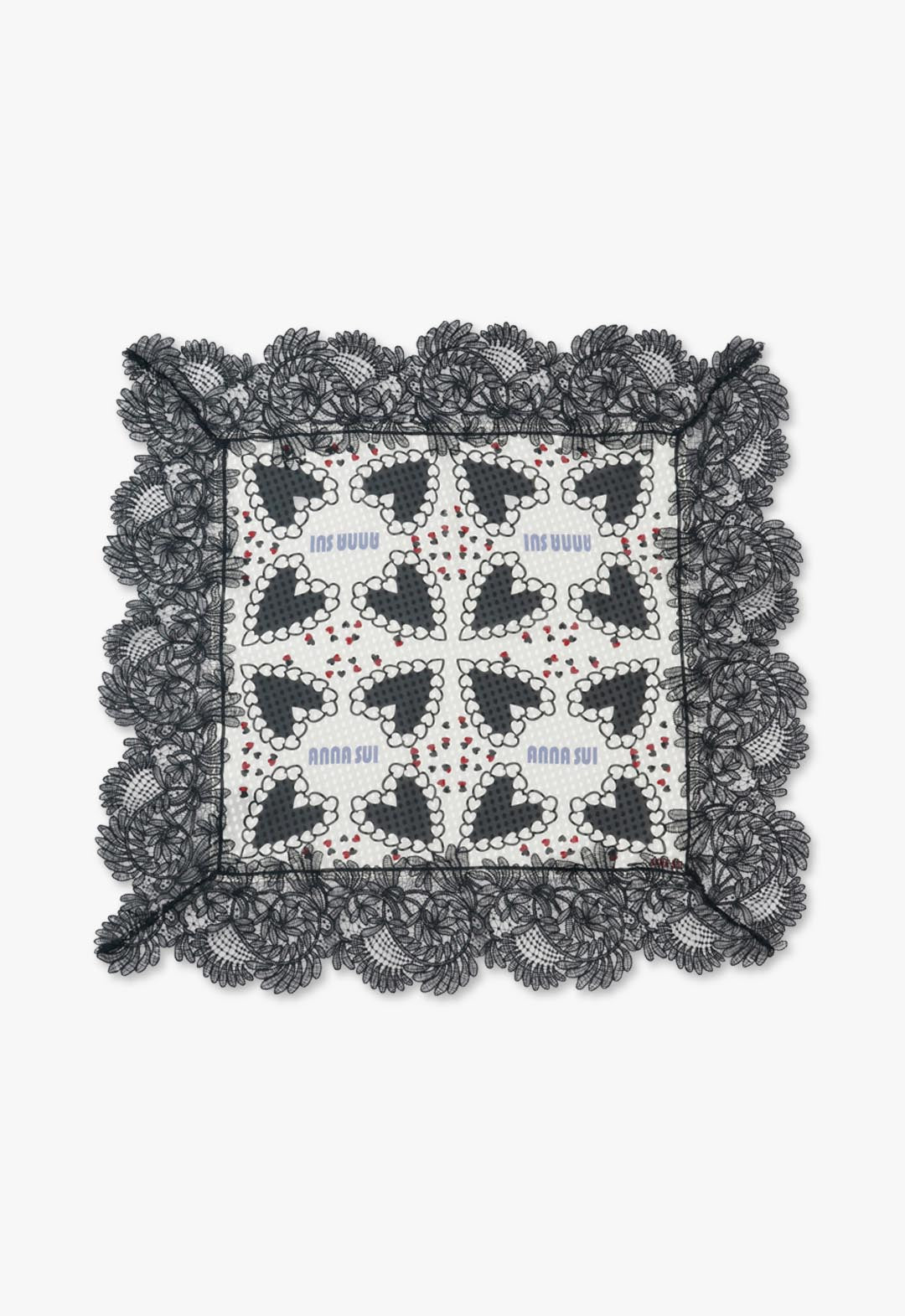 Regular scarf with lace