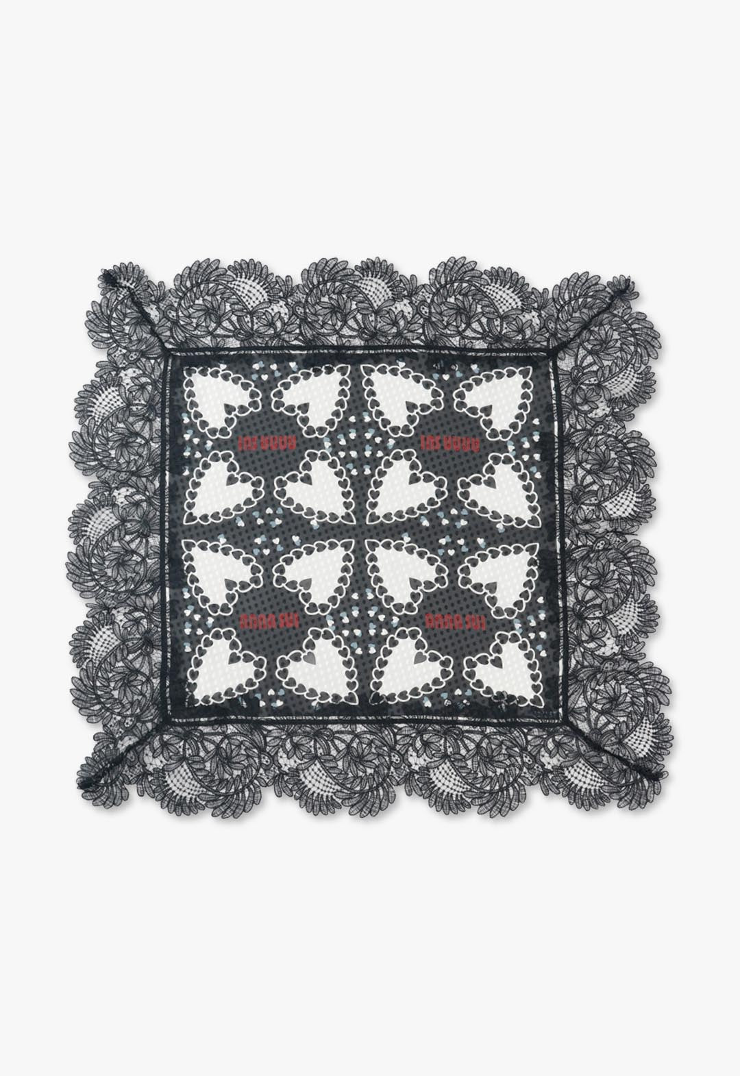Regular scarf with lace