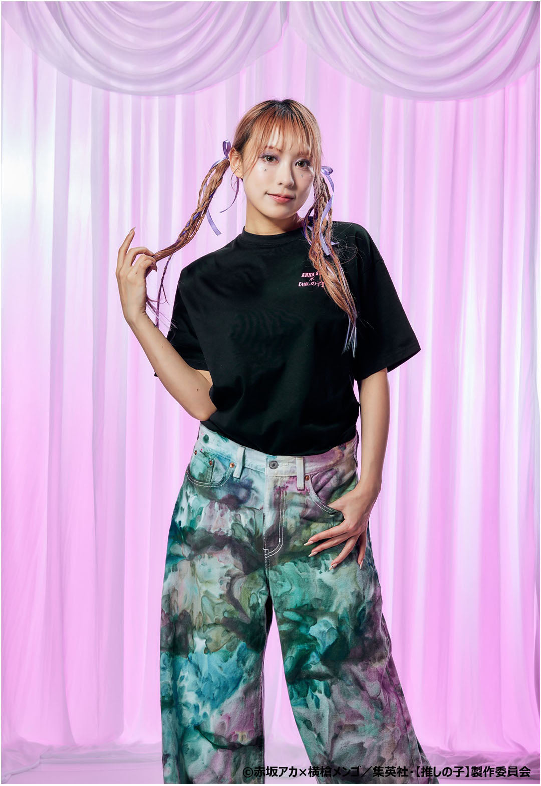 [Oshi no Ko] x ANNA SUI Character T-shirt (Ruby)