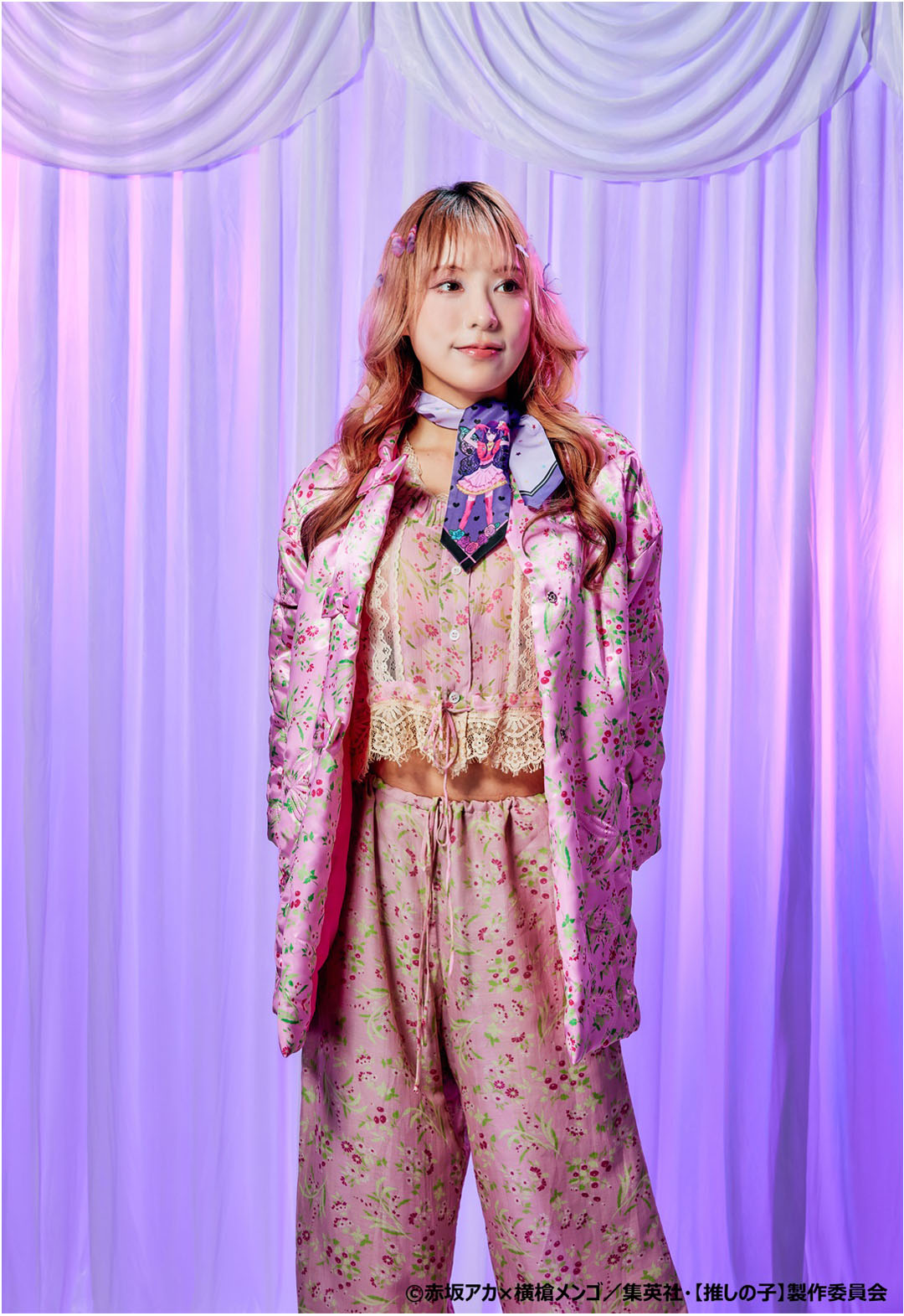 &lt;Reserved products delivered sequentially from late July to August 2024&gt;&gt;&gt; [Pushing child] × ANNA SUI scarf (I Purple)