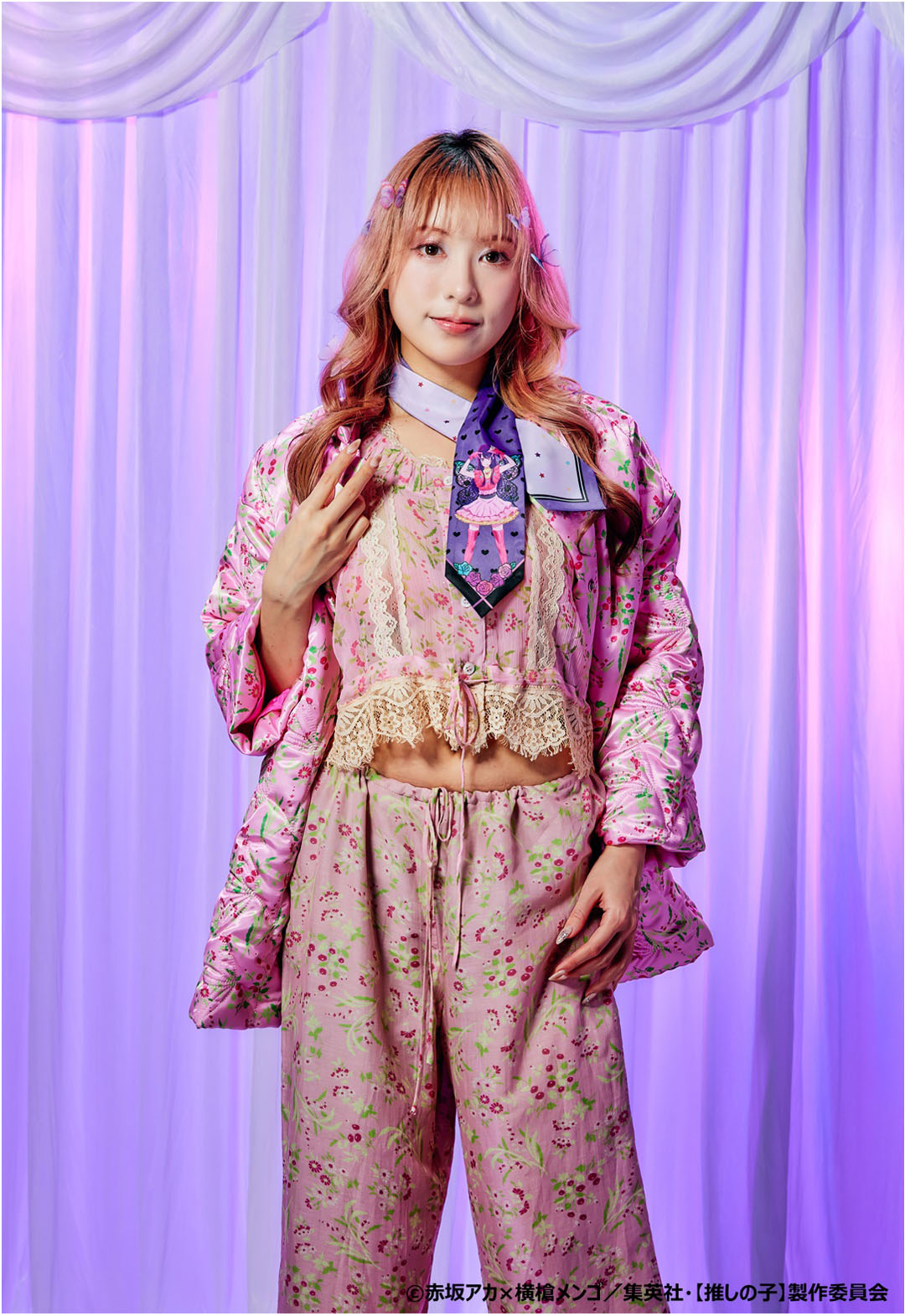 &lt;Reserved products delivered sequentially from late July to August 2024&gt;&gt;&gt; [Pushing child] × ANNA SUI scarf (I Purple)