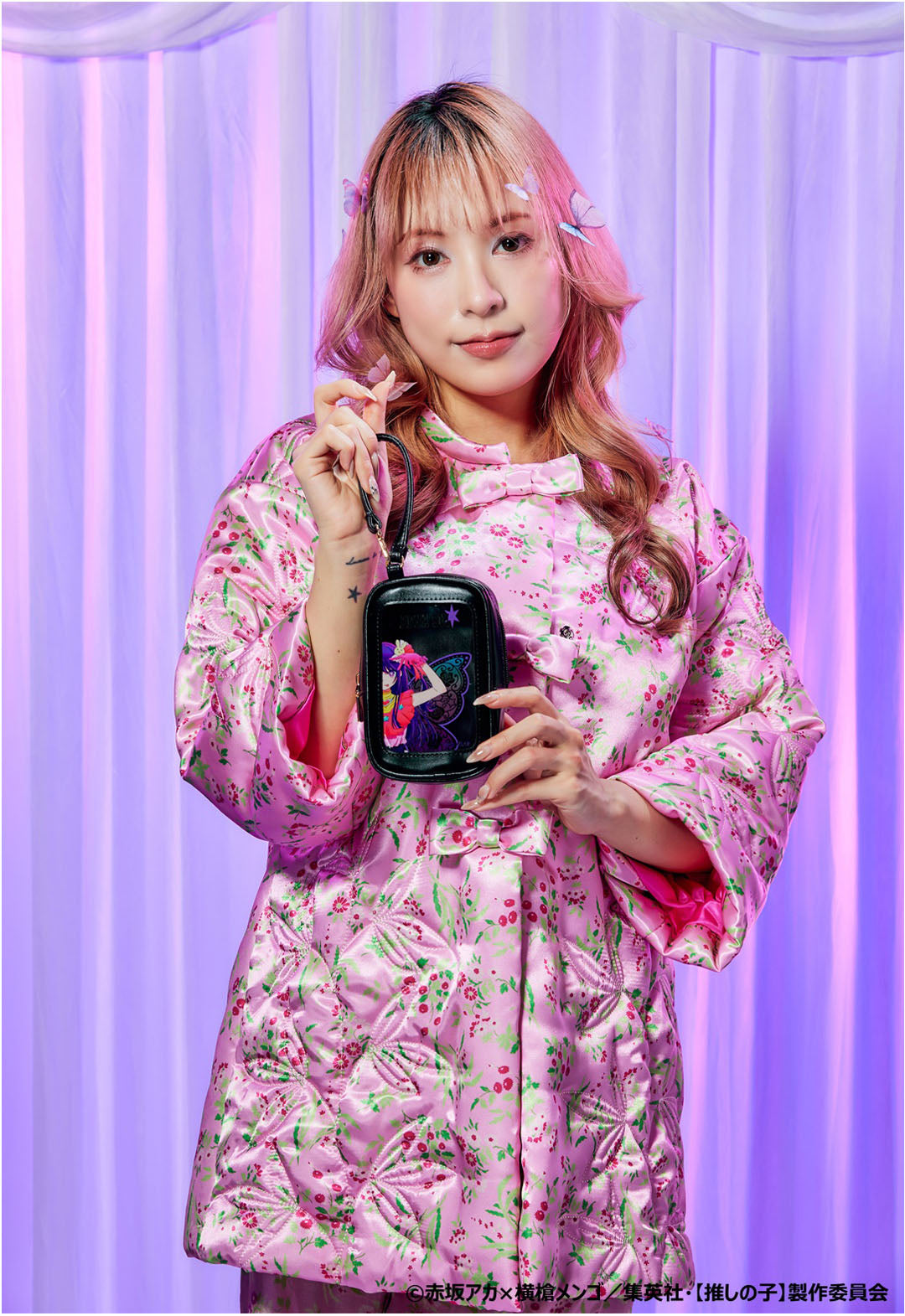 [Oshi no Ko] × ANNA SUI Windowed Pouch (Eye x Butterfly)