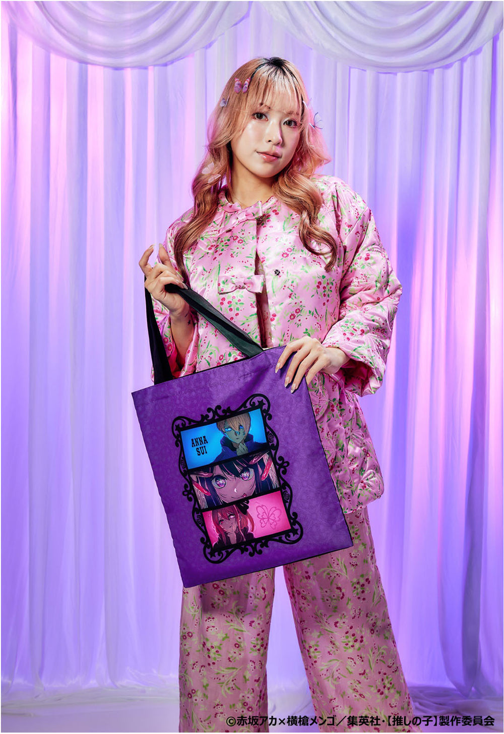 Oshi no Ko] x ANNA SUI eco bag (eye x aqua x ruby) – アナ