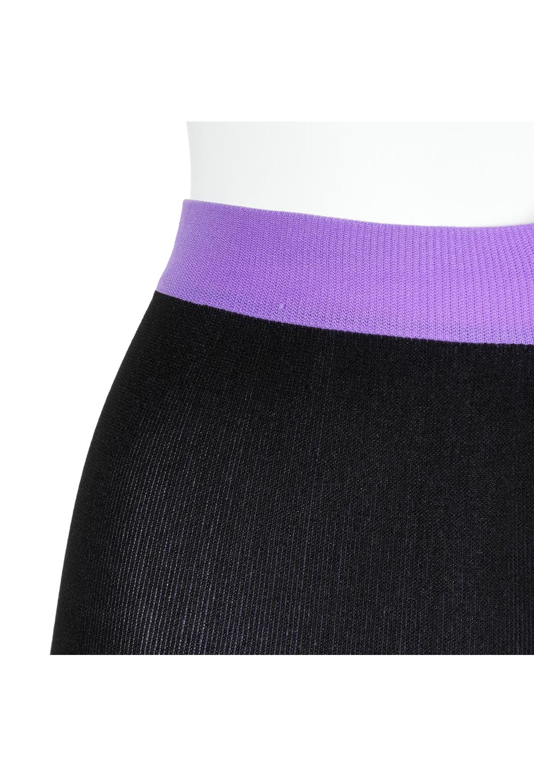 Faux color embroidered leggings