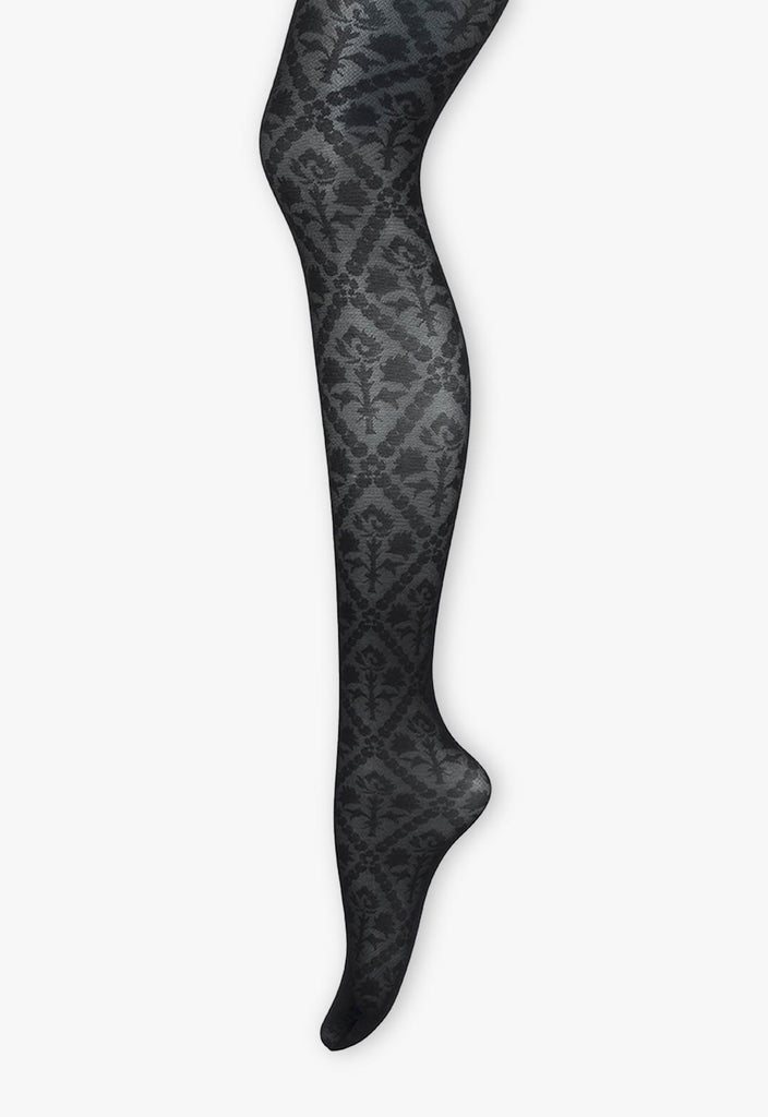 フローラルウォールペーパータイツ