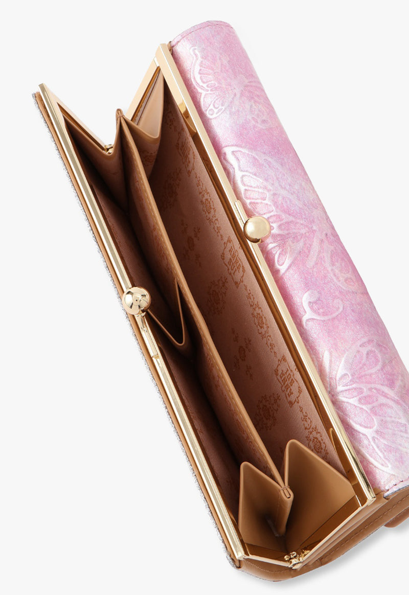 [New color] Papillon clasp long wallet