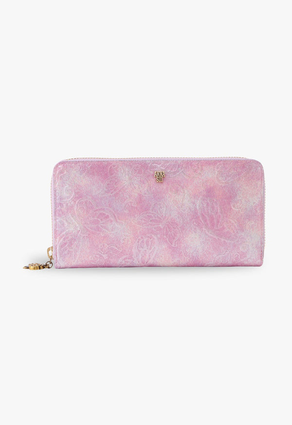 [New color] Papillon round long wallet