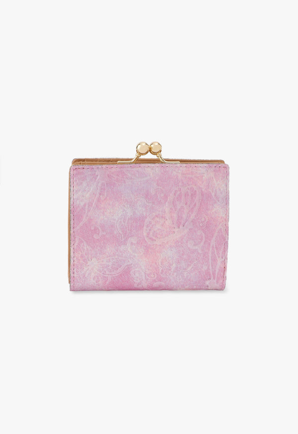 [New color] Papillon clasp bi-fold wallet