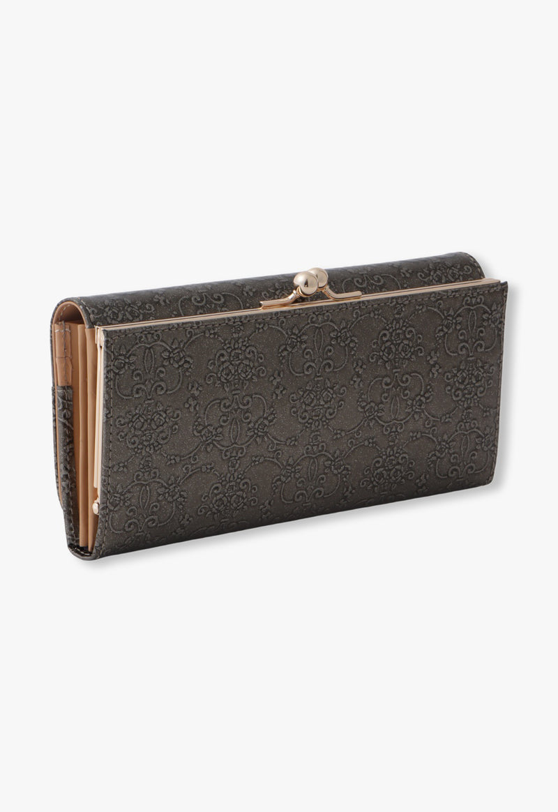 Loomey-mouthed flap-long wallet