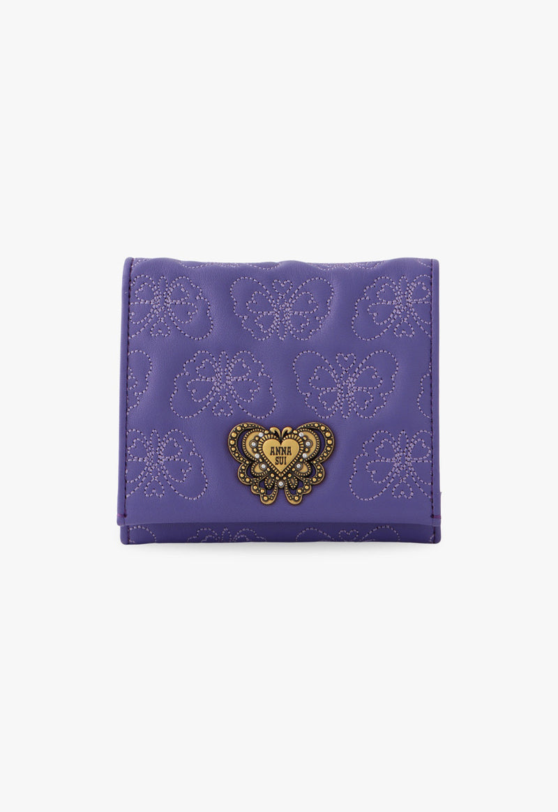 【アナスイ】ANNA SUIチェイス BOX二つ折り財布 ANNA SUI チェイス BOX二つ折り財布 ゴールド -人気ブランドの