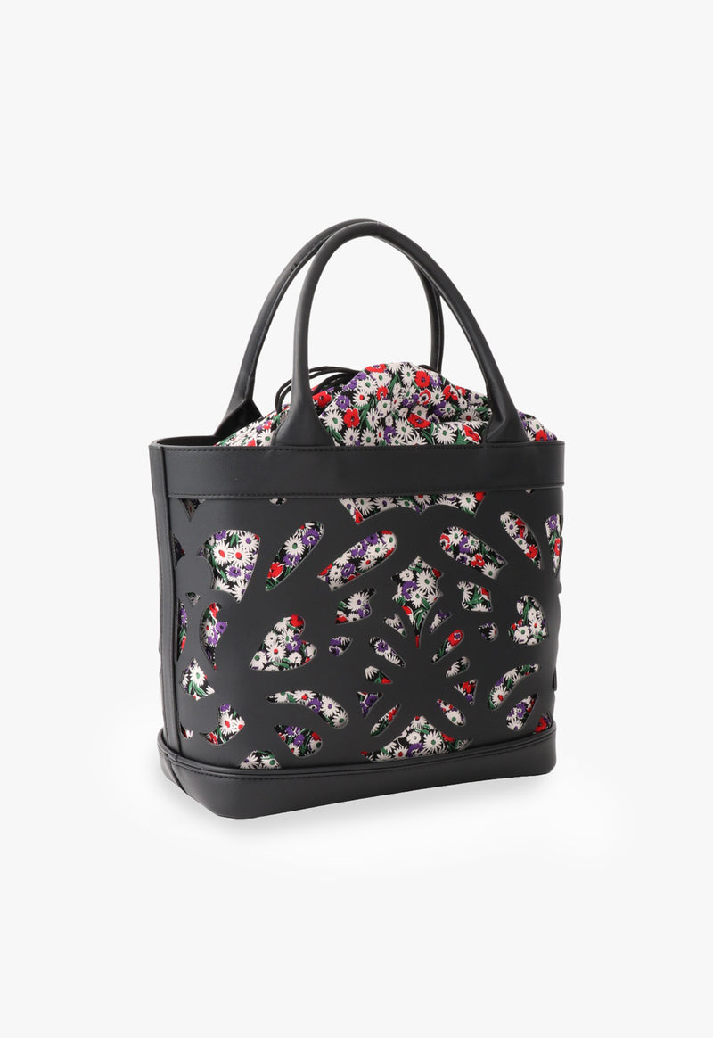 Cut Work Butterfly Tote Bag