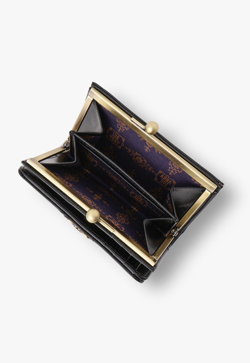 Eleanor clasp bi-fold wallet