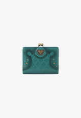 Eleanor clasp bi-fold wallet