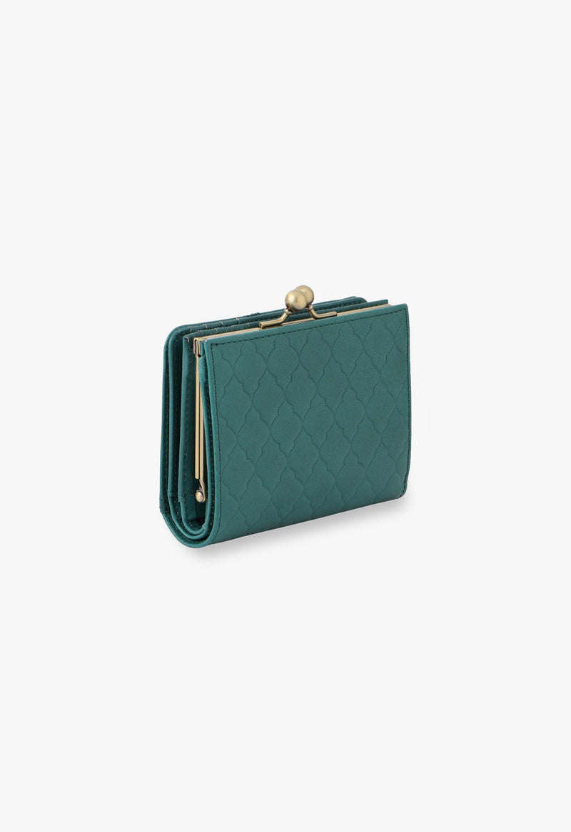 Eleanor clasp bi-fold wallet