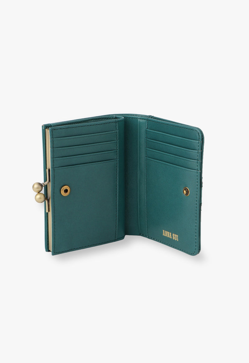 Eleanor clasp bi-fold wallet