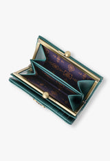 Eleanor clasp bi-fold wallet