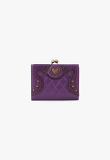 Eleanor clasp bi-fold wallet