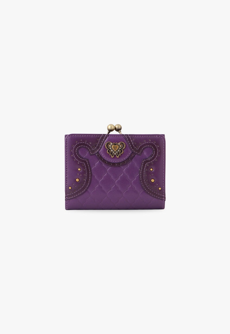 Eleanor clasp bi-fold wallet