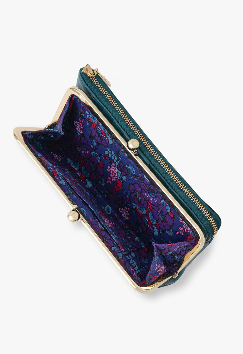 Peacock Bi-fold Wallet with Clasp