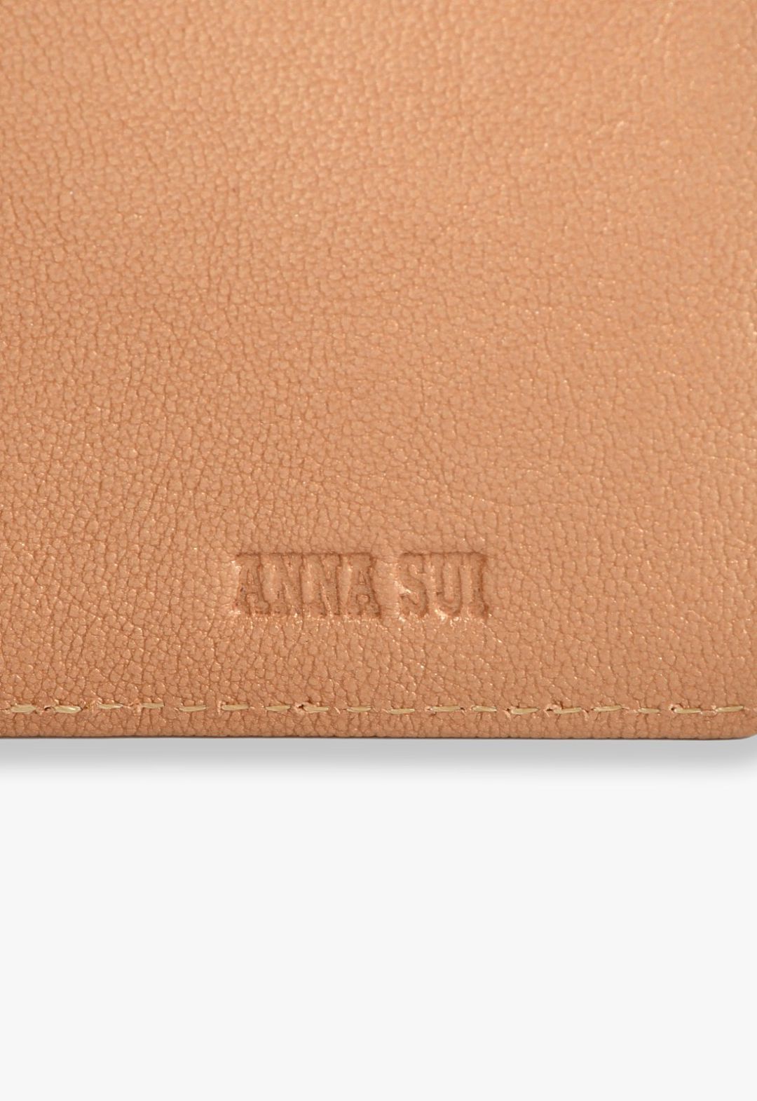 Butterfly logo clasp bi-fold wallet