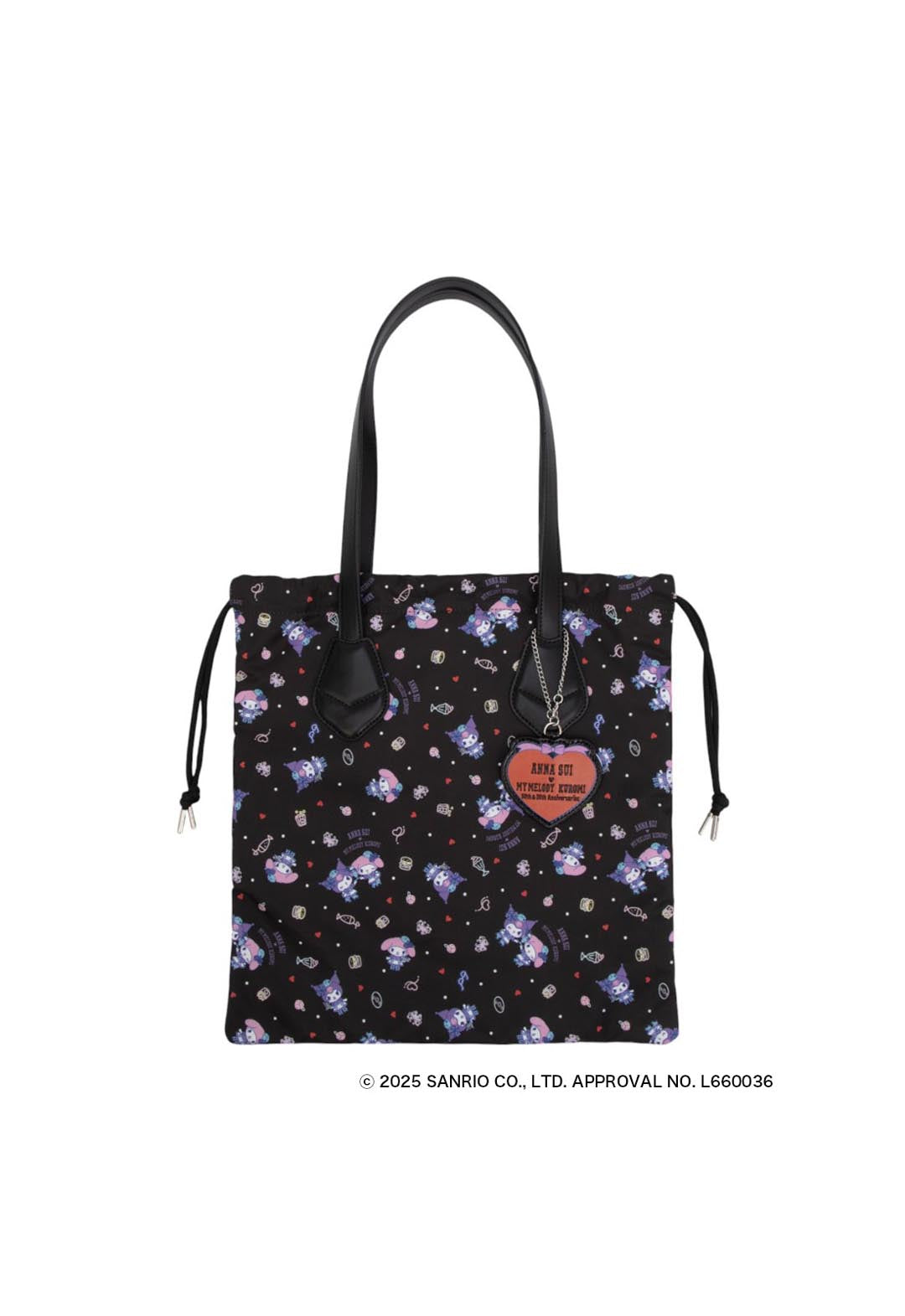 ANNA SUI × MY MELODY & KUROMI tote bag