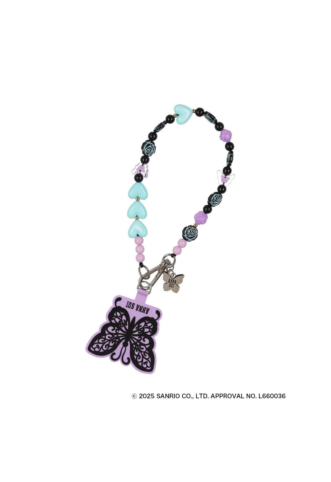 ANNA SUI × MY MELODY & KUROMI スマホストラップ (クロ)