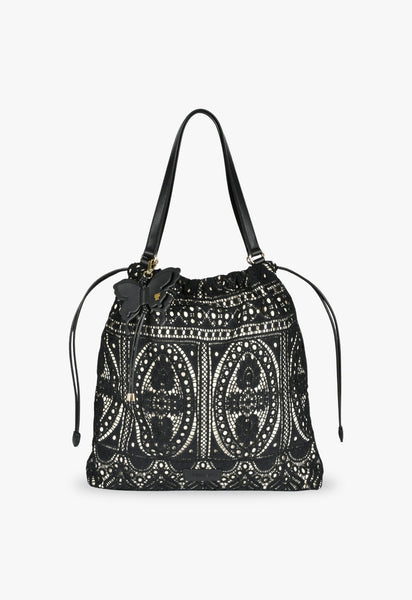 希少 新品タグ付き アナスイメテオ 防水生地 トートバッグバタフライチャーム付き アナ スイ（ANNA SUI）フィオリー トートバッグ | バタフライ ギフト