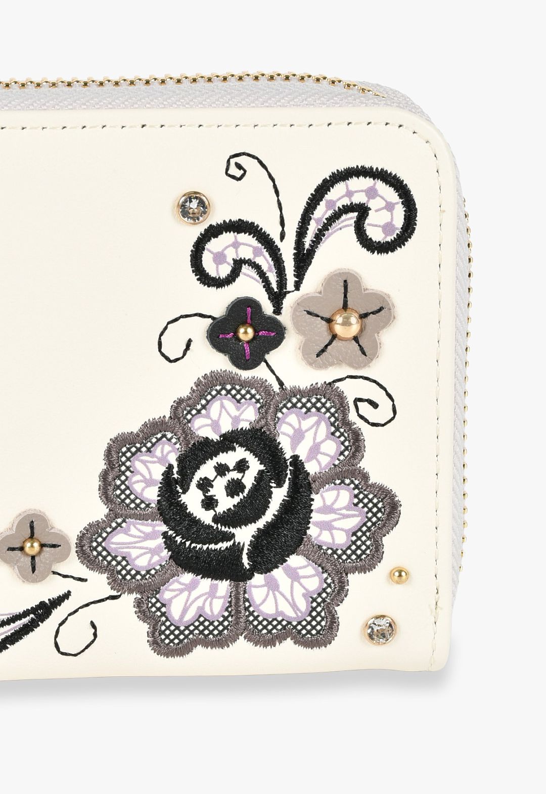 みん♡!! 1月8日迄お取り置き品。ANNA SUI 牛革長財布。 アナスイ ANNA SUI マチルダ 薄マチ長財布 （クロ） -人気ブランドの
