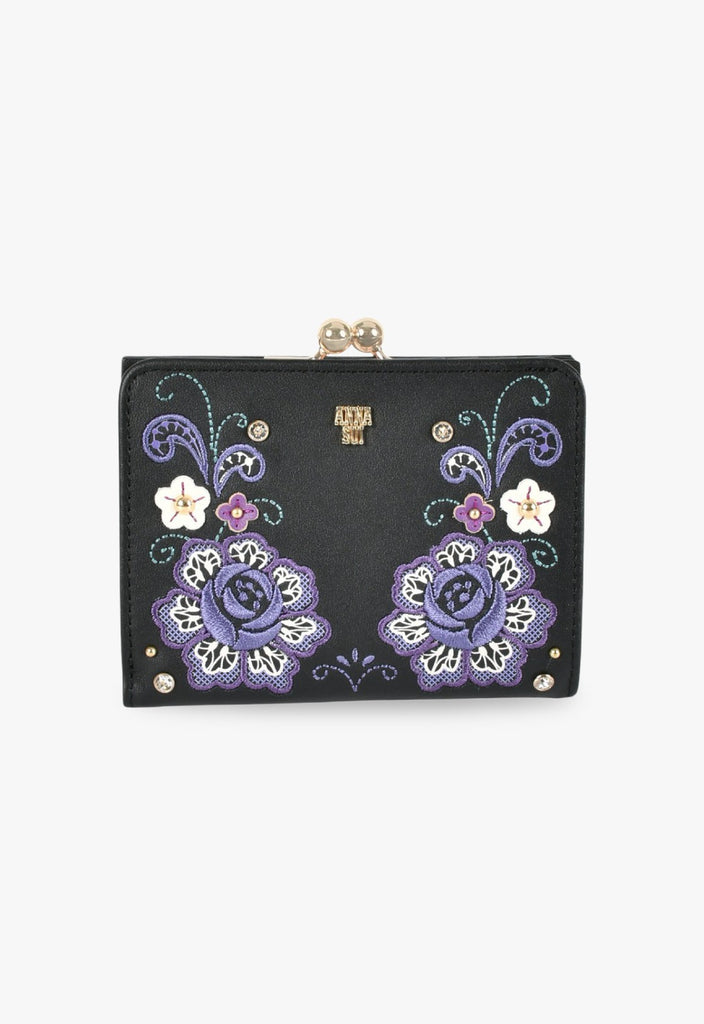 Lala 搭扣双折钱包