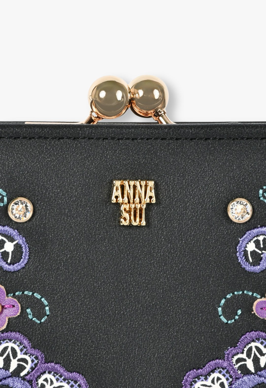 【BANANAさま専用】ANNA SUI 財布 ラパン うさぎ 黒 アナスイ ANNA SUI マチルダ 薄マチ長財布 （クロ） -人気ブランドの
