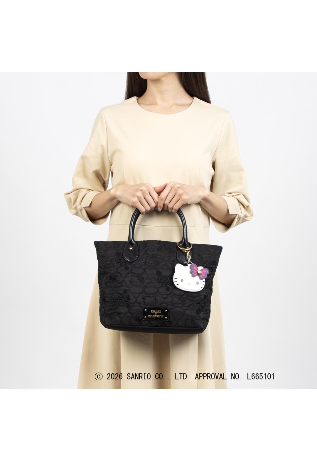 新品未使用★アナスイ キティコラボ 2wayエナメルバッグ ANNA SUI × HELLO KITTY アナスイ×ハローキティ アナスイ キティ
