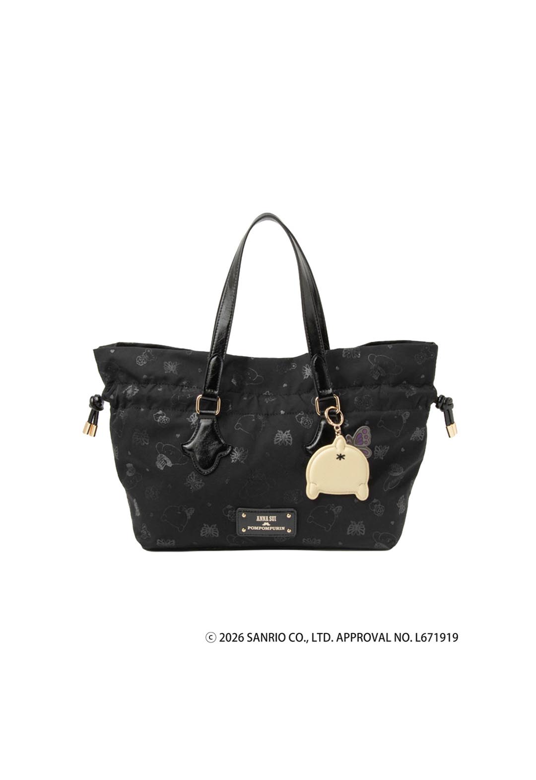 ANNA SUI x POMPOMPURIN 抽繩手提袋