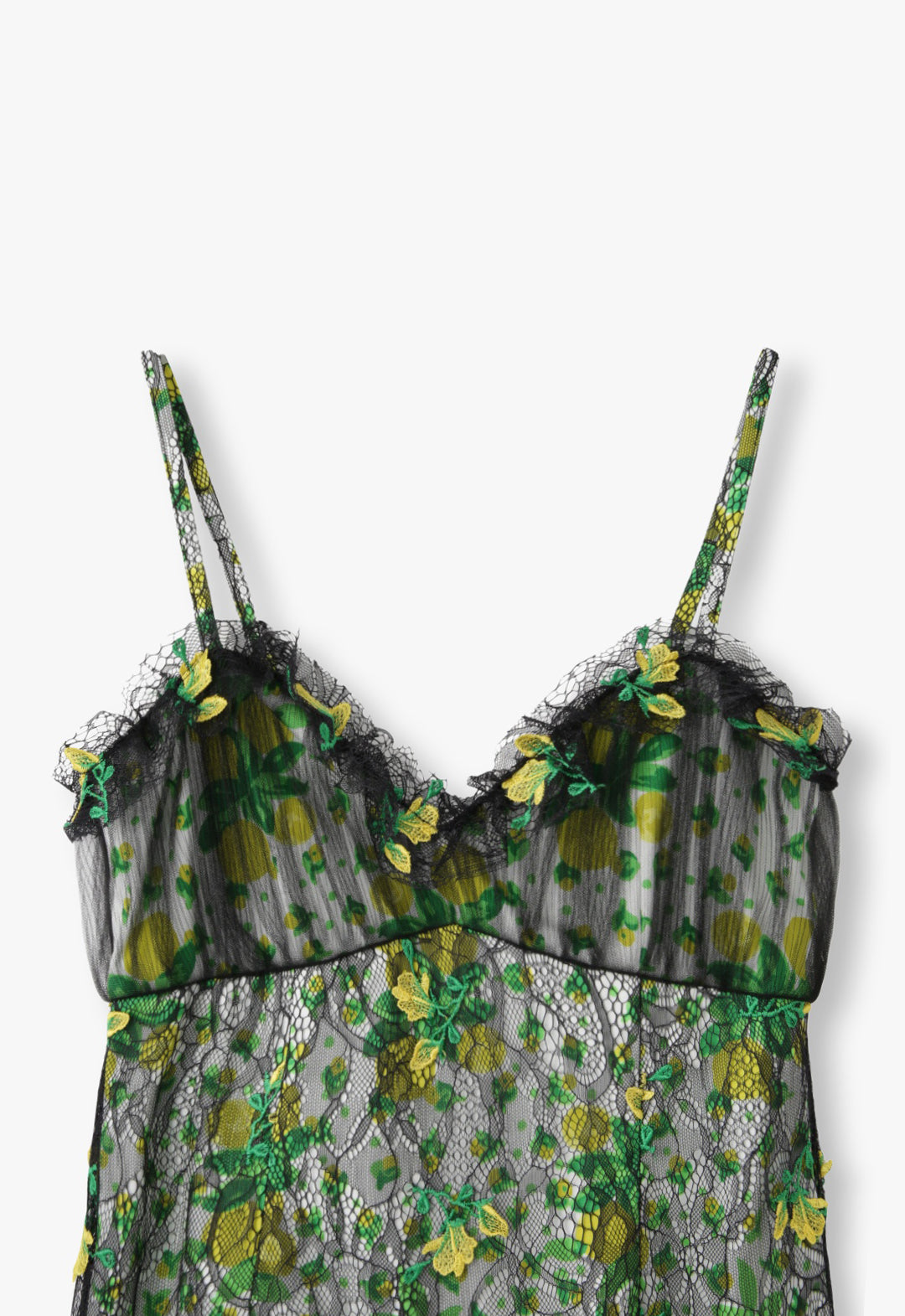 ROSEBUDS LACE COMBO SLIP DRESS