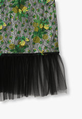 ROSEBUDS LACE COMBO SLIP DRESS