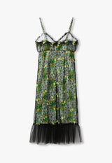 ROSEBUDS LACE COMBO SLIP DRESS
