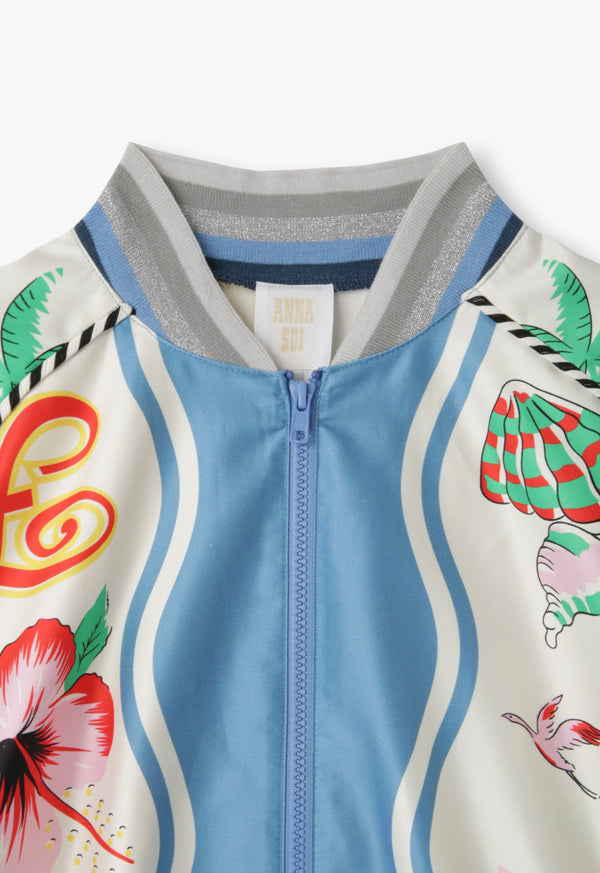 FLORIDA COTTON SATEEN BASEBALL JACKET