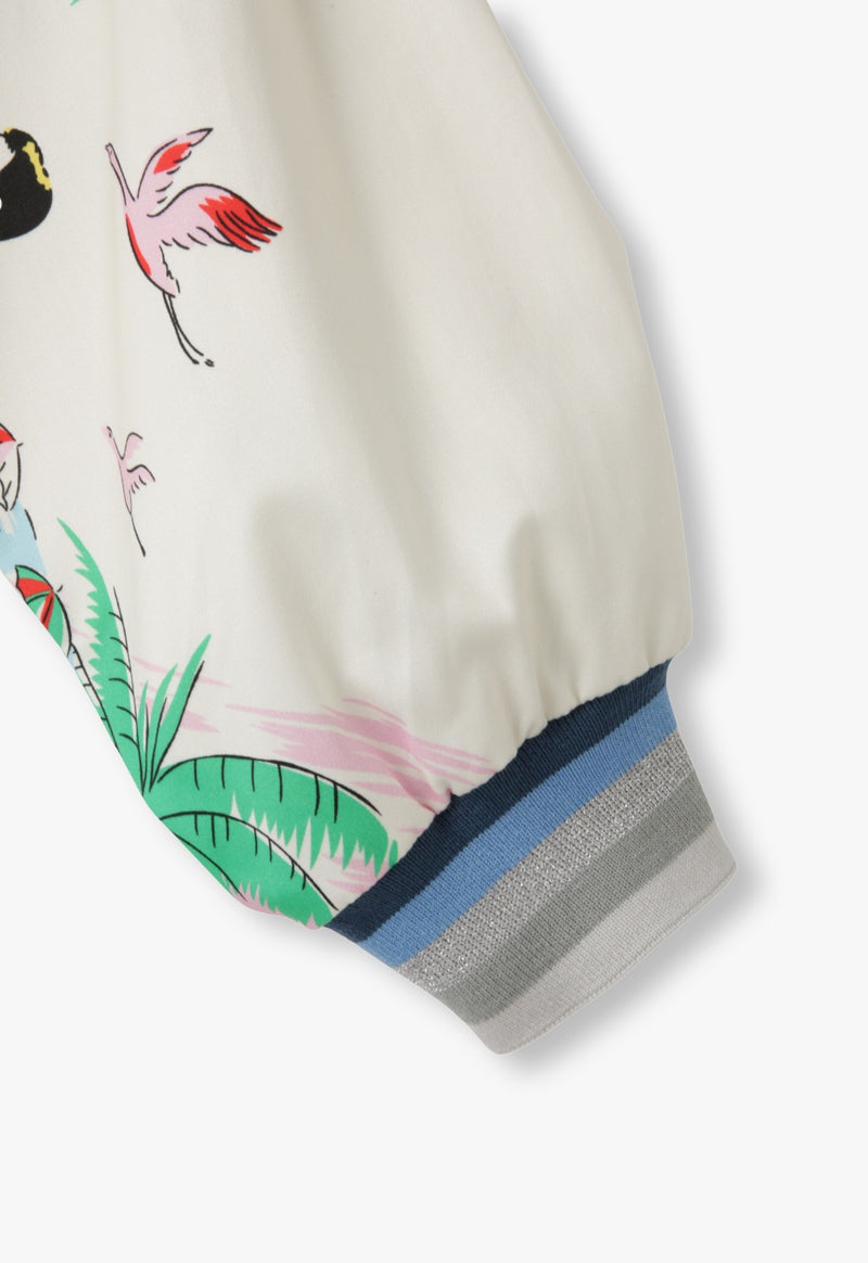 FLORIDA COTTON SATEEN BASEBALL JACKET