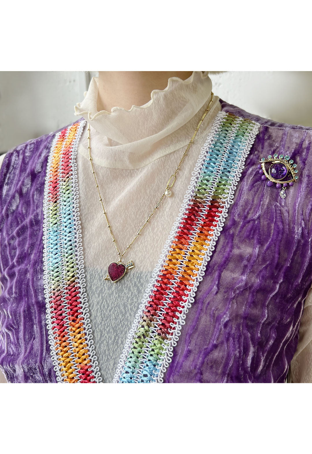 【ANNA SUI 】アナスイ ハートウィズアローモチーフ ネックレス ハートウィズアローモチーフ ネックレス