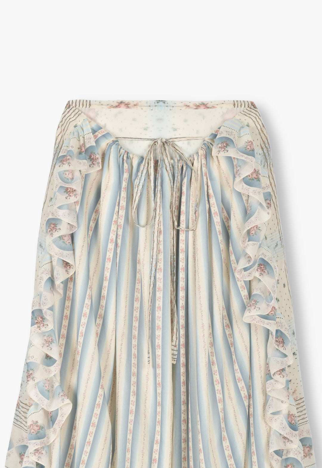 HERITAGE SCARF PRINT COTTON SKIRT