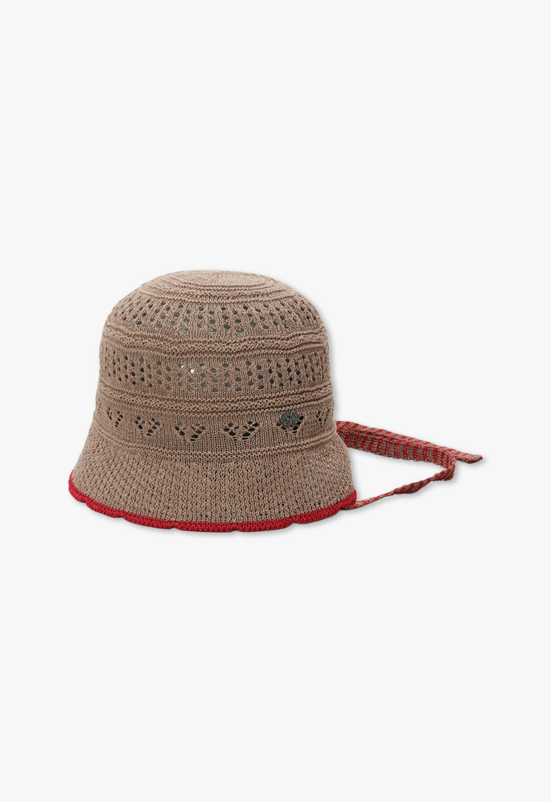 ハートジャカードボンネット