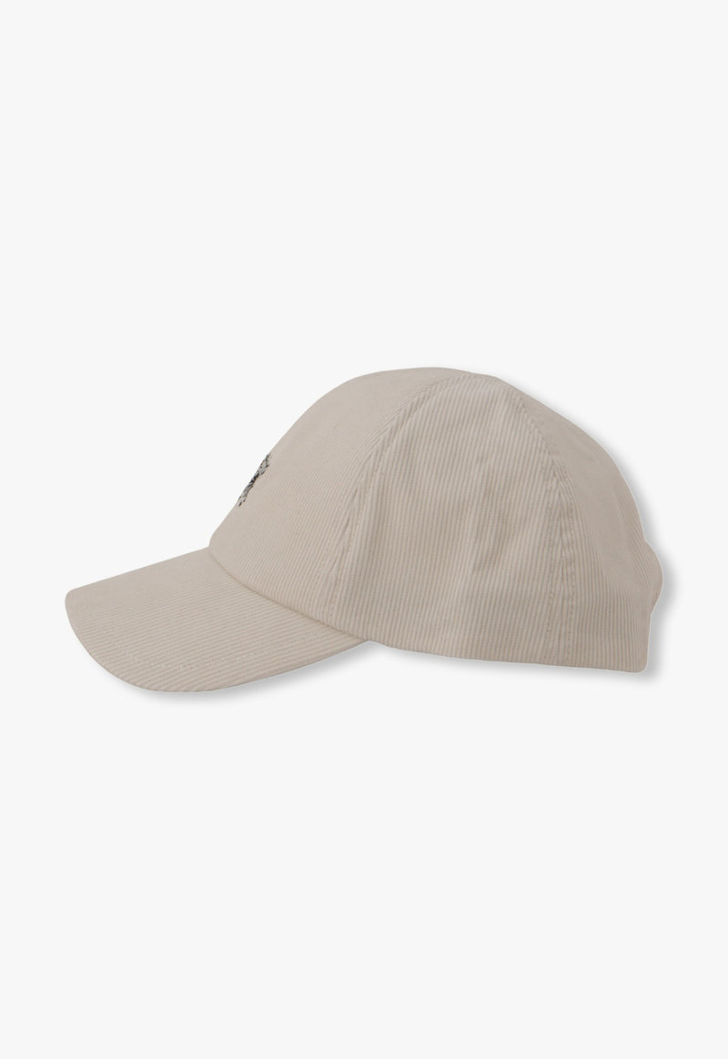 Corduroy Embroidered Cap