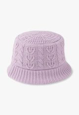 Heart Cable Knitting Thermo Pocket Hat