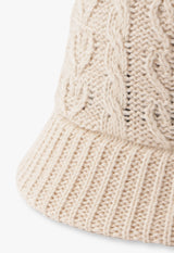 Heart Cable Knitting Thermo Pocket Hat