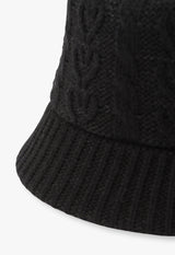 Heart Cable Knitting Thermo Pocket Hat