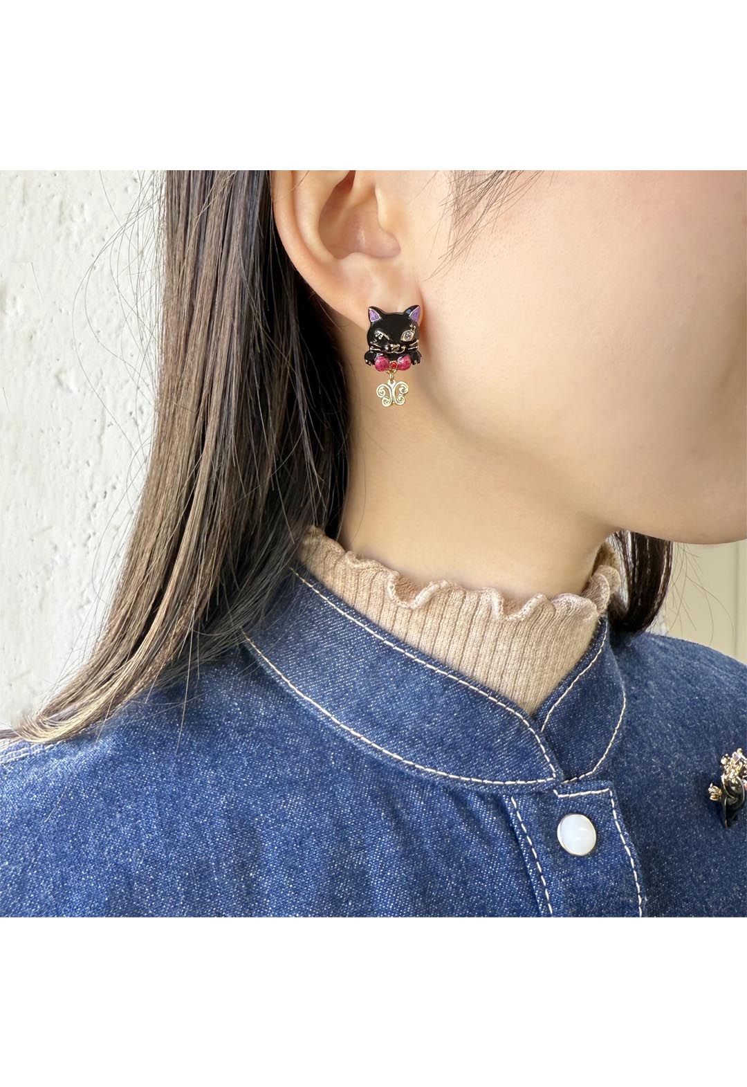 アナ スイ（ANNA SUI）ティティモチーフ イヤリング | ねこ 猫 ギフト