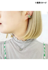 [Limited Edition BOX Item] Birthstone Color <August Peridot> Necklace & Ear Cuff Set