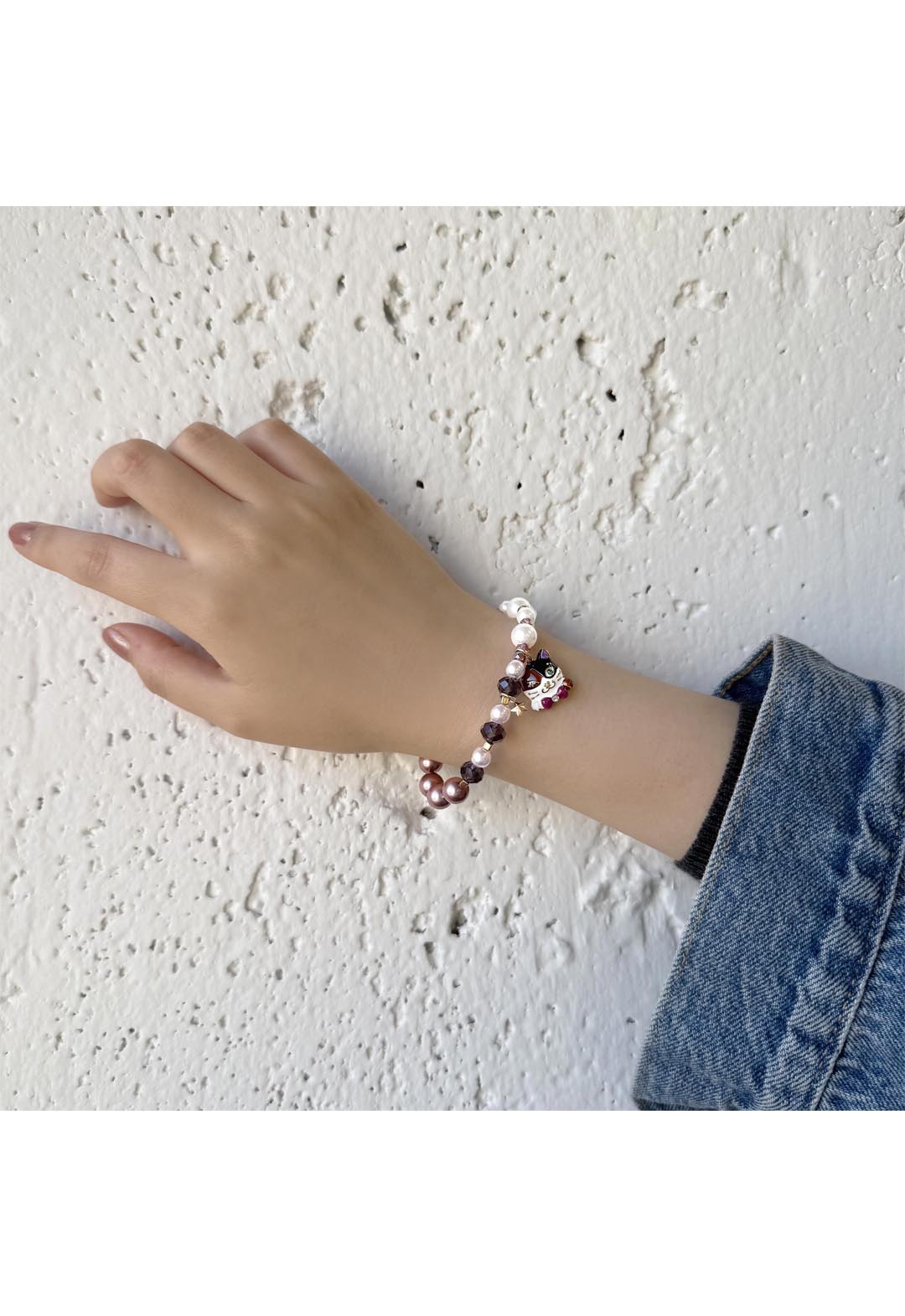 calicoTiTiMotif rubber bracelet