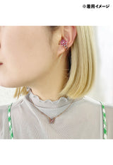 Birthstone Color &lt;Peridot&gt; Necklace &amp; Ear Cuff Set