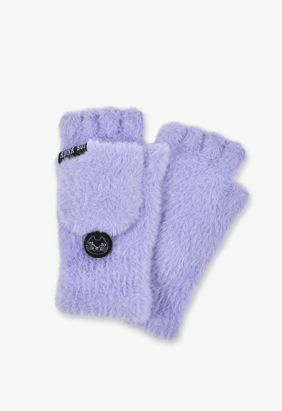 连帽双面针织手套