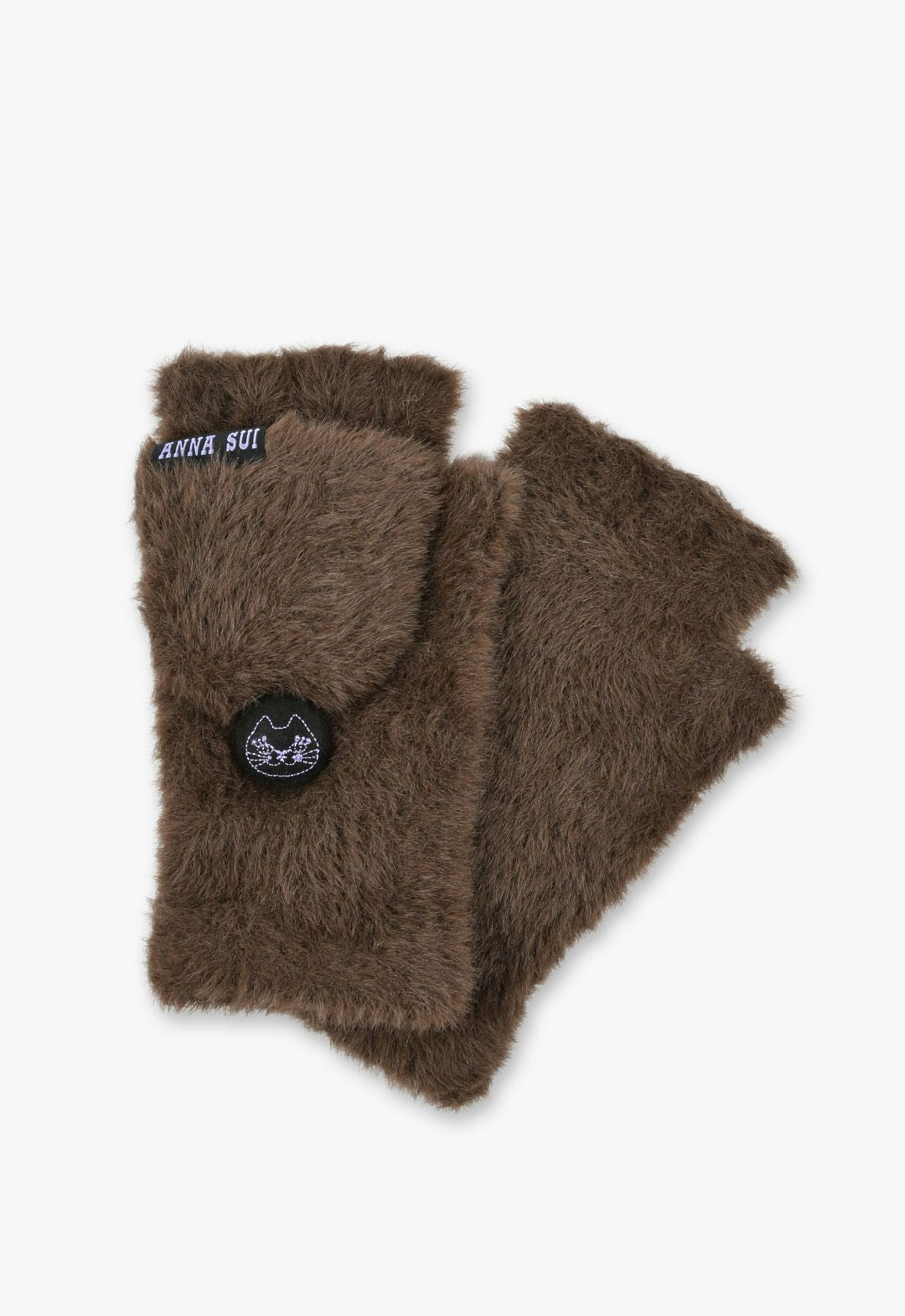 连帽双面针织手套